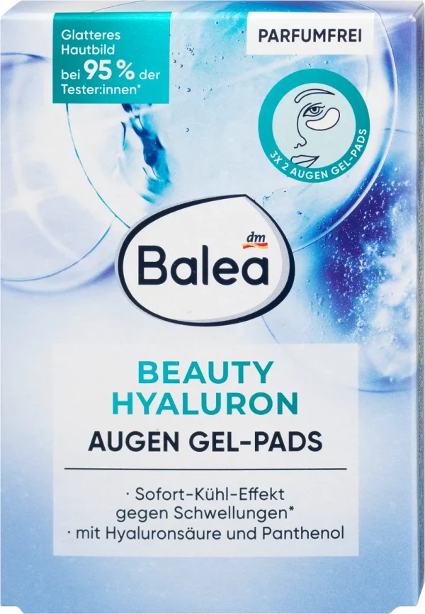 Augen Gel-Pads Beauty Hyaluron (3-Paar), 6 St